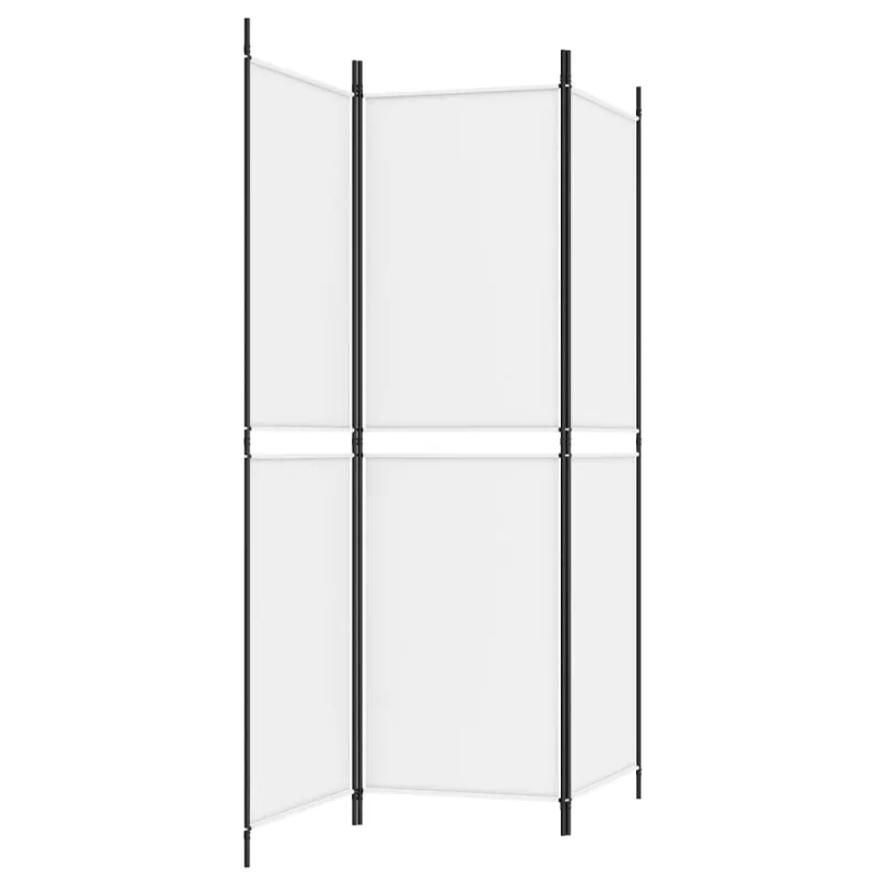 Kambario pertvara, 3 dalių, baltos spalvos, 150x180cm, audinys