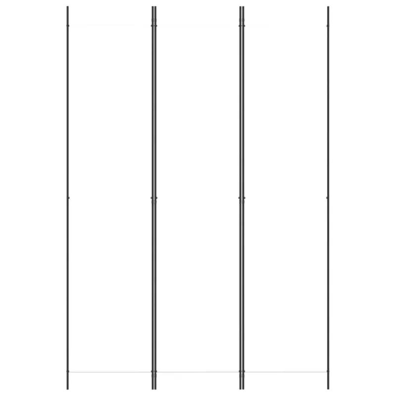 Kambario pertvara, 3 dalių, baltos spalvos, 150x220cm, audinys