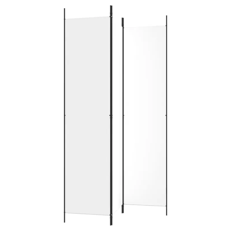 Kambario pertvara, 3 dalių, baltos spalvos, 150x220cm, audinys