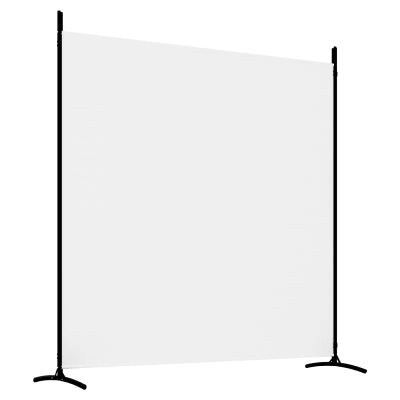 Kambario pertvara, 3 dalių, baltos spalvos, 525x180cm, audinys