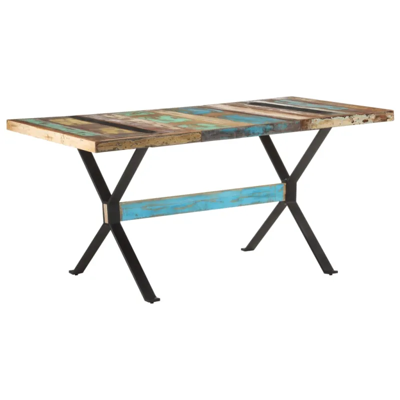 Valgomojo stalas, 160x80x76cm, perdirbtos medienos masyvas
