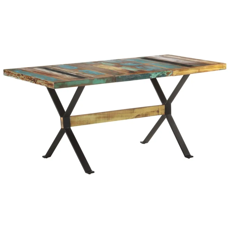 Valgomojo stalas, 160x80x76cm, perdirbtos medienos masyvas