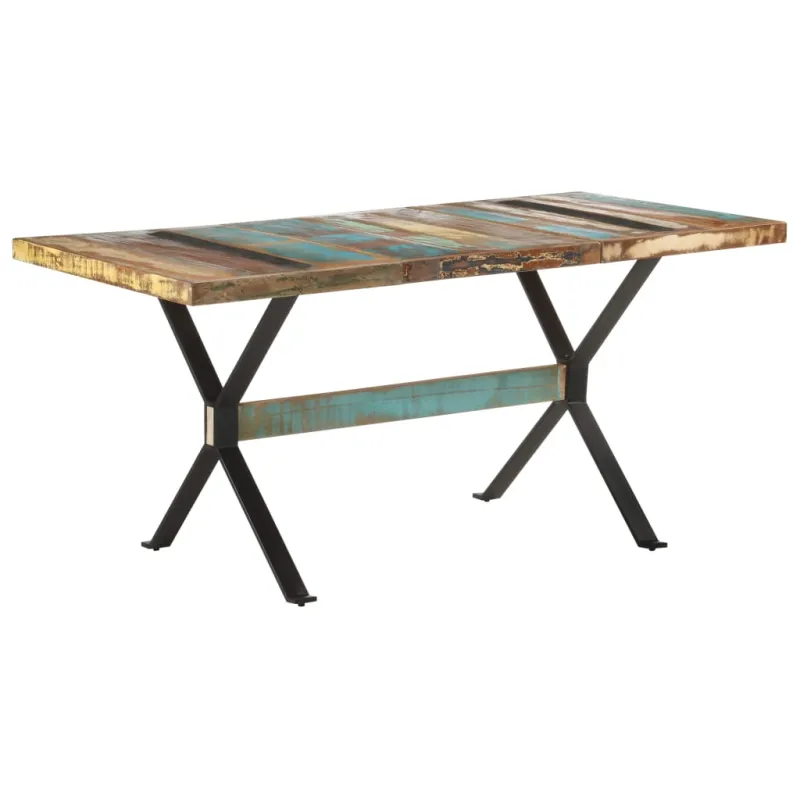 Valgomojo stalas, 160x80x76cm, perdirbtos medienos masyvas
