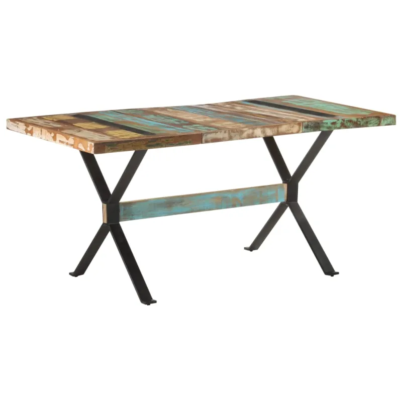 Valgomojo stalas, 160x80x76cm, perdirbtos medienos masyvas