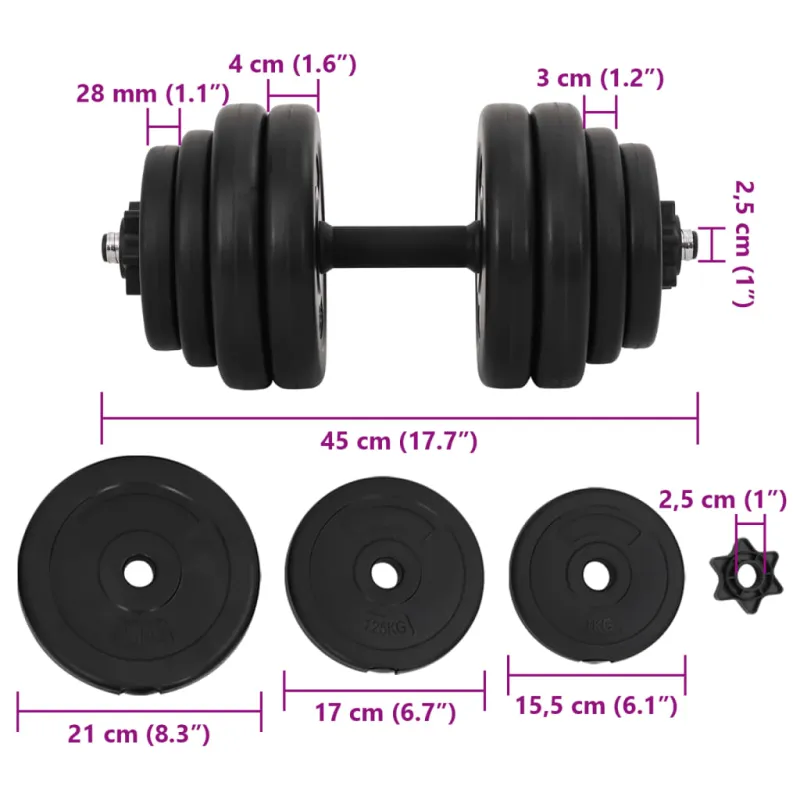 Svarmenys, 2x15 kg