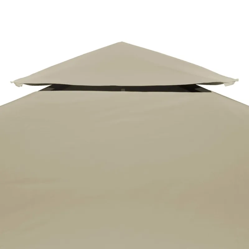 Atsarginis pavėsinės uždangalas, smėlio, 310g/m², 3x4m