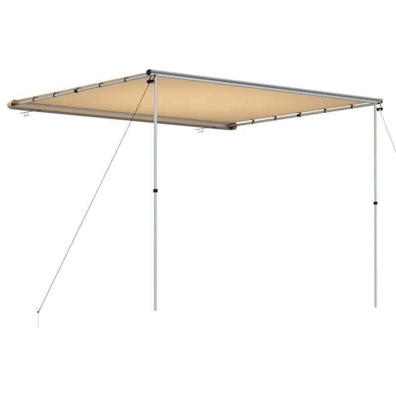 Markizė nameliui ant ratų, smėlio spalvos, 3x2,5x2,15m