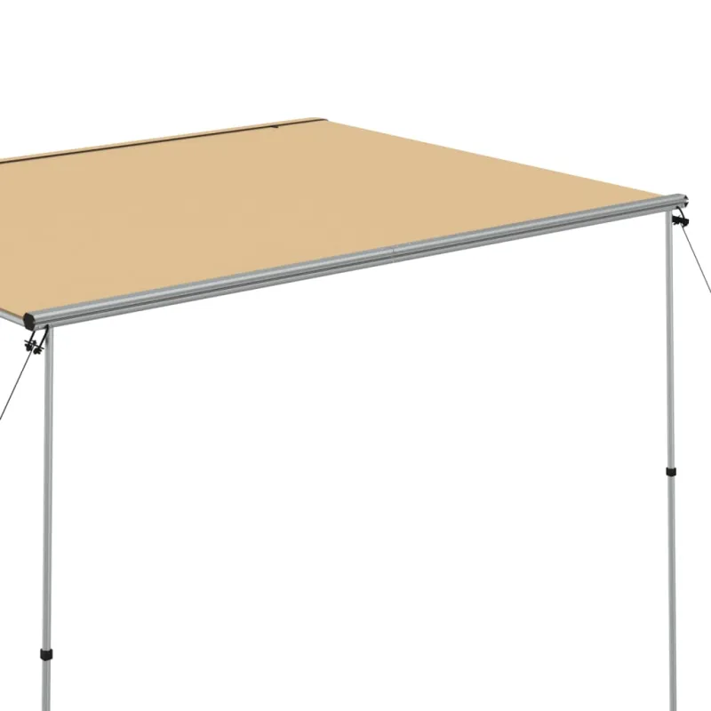 Markizė nameliui ant ratų, smėlio spalvos, 3x2,5x2,15m