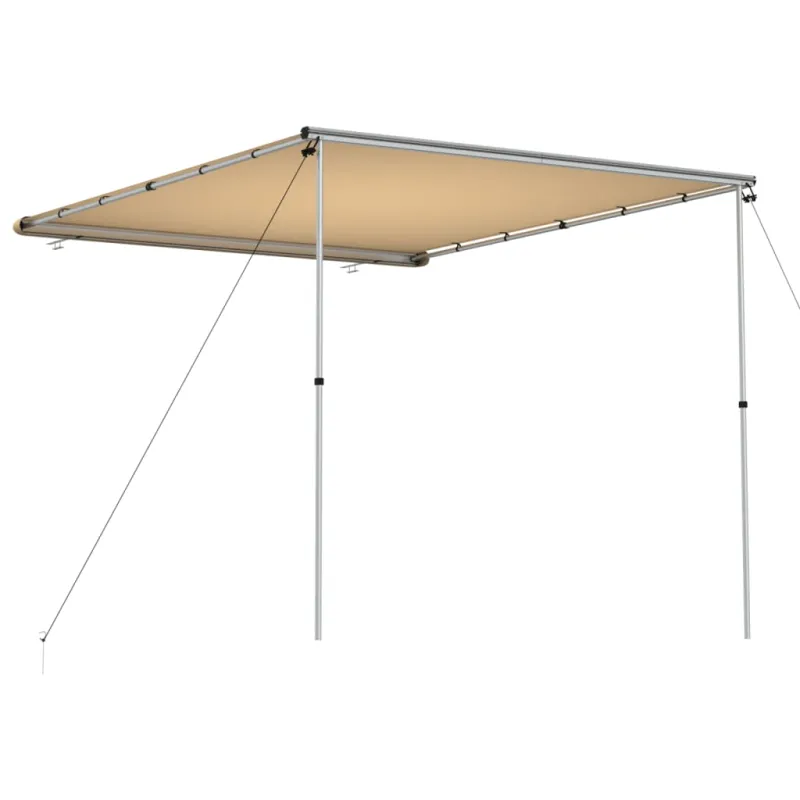 Markizė nameliui ant ratų, smėlio spalvos, 2,4x3x2,15m