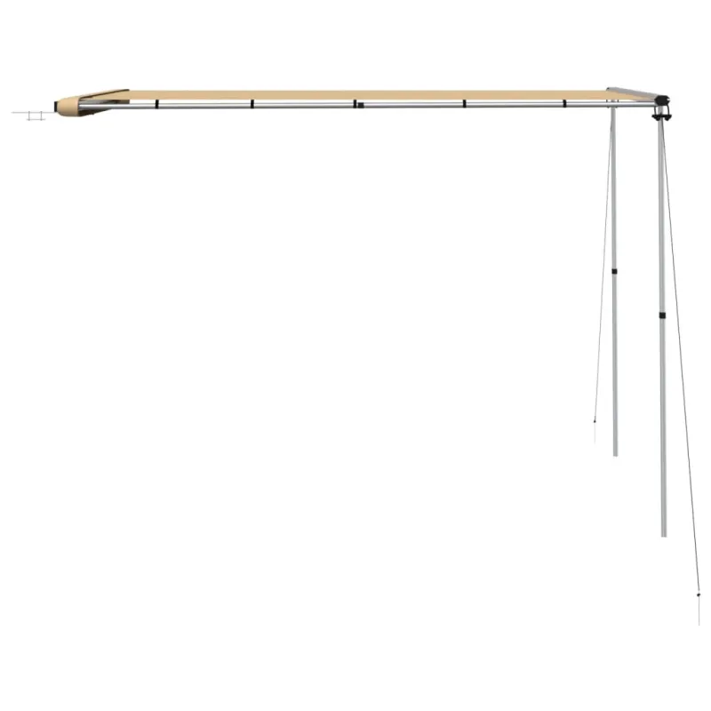 Markizė nameliui ant ratų, smėlio spalvos, 2,4x3x2,15m
