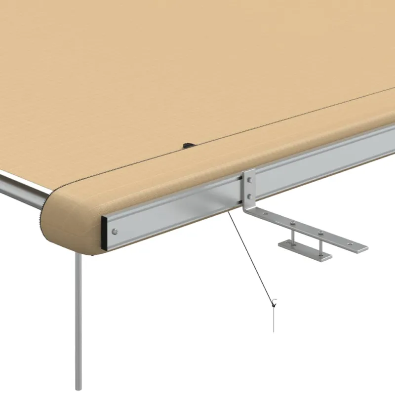 Markizė nameliui ant ratų, smėlio spalvos, 2,4x3x2,15m