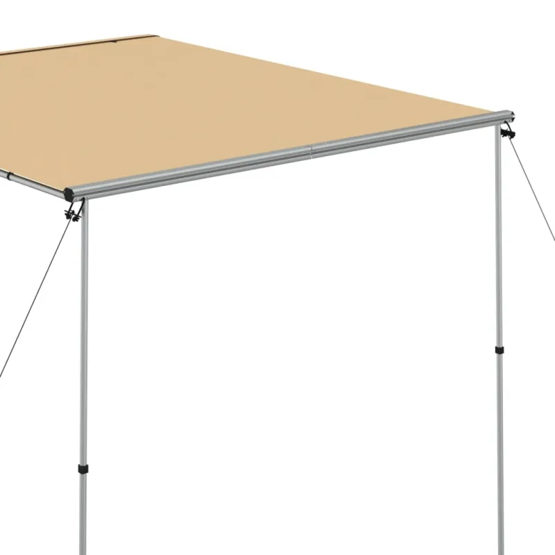 Markizė nameliui ant ratų, smėlio spalvos, 2,4x3x2,15m