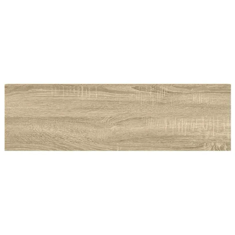 Pakabinama sieninė lentyna, ąžuolo/balta, 90x23,5x3,8cm, MDF