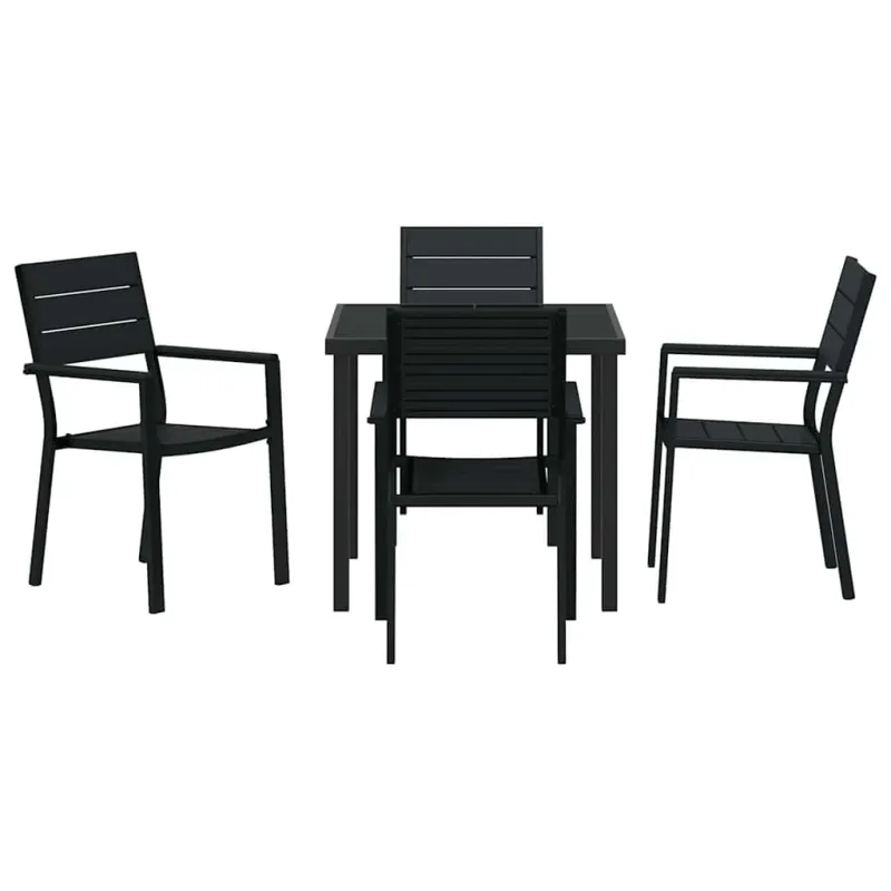 Sodo ruokailuryhmä 5 osaa, Musta