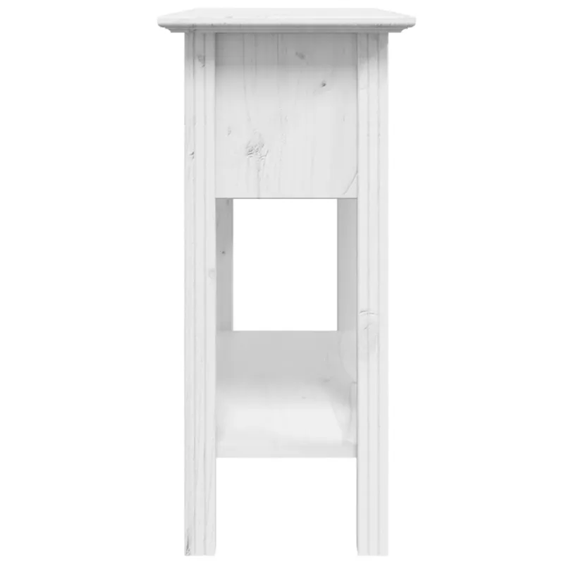 Konsolinis staliukas BODO, baltas, 91x35x74 cm, pušies masyvas