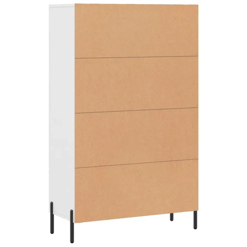 Komoda, baltos spalvos, 69,5x31x115cm, apdirbta mediena