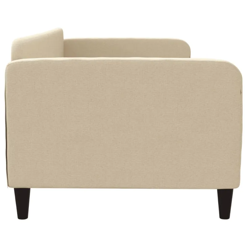 Sofa, kreminės spalvos, 90x200cm, audinys