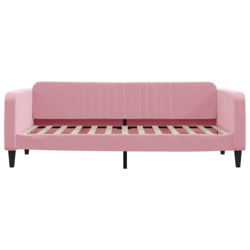 Sofa, rožinės spalvos, 90x200cm, aksomas