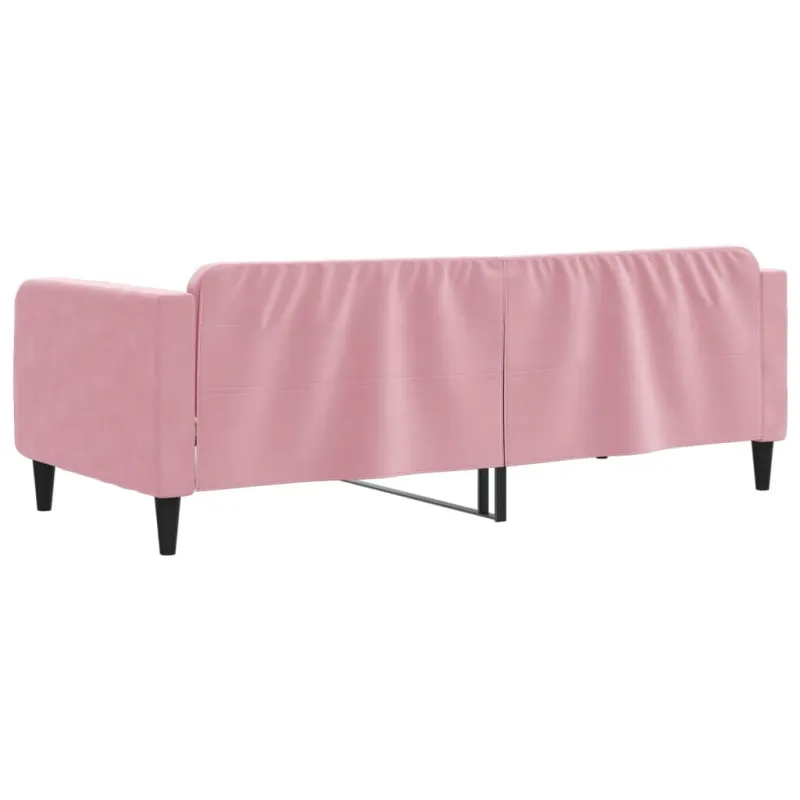 Sofa, rožinės spalvos, 90x200cm, aksomas