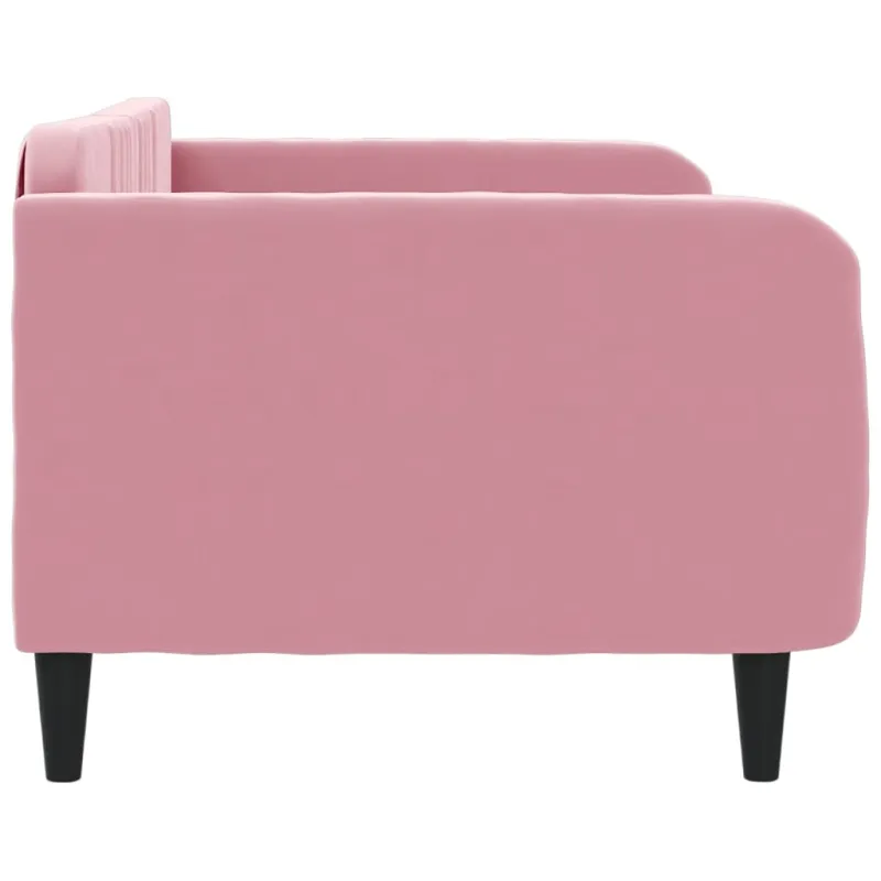 Sofa, rožinės spalvos, 100x200cm, aksomas