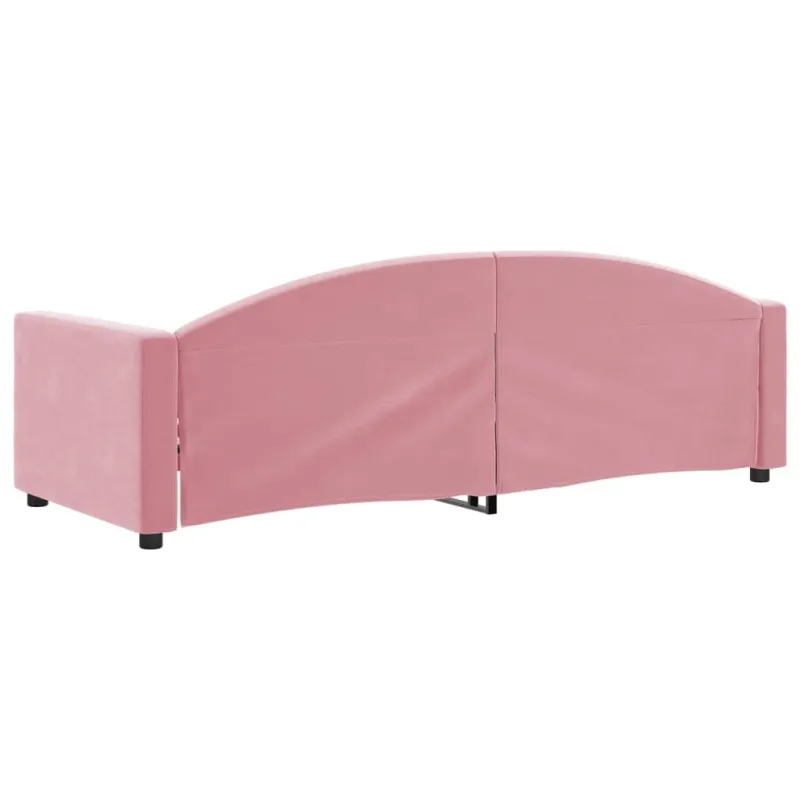 Sofa, rožinės spalvos, 80x200cm, aksomas