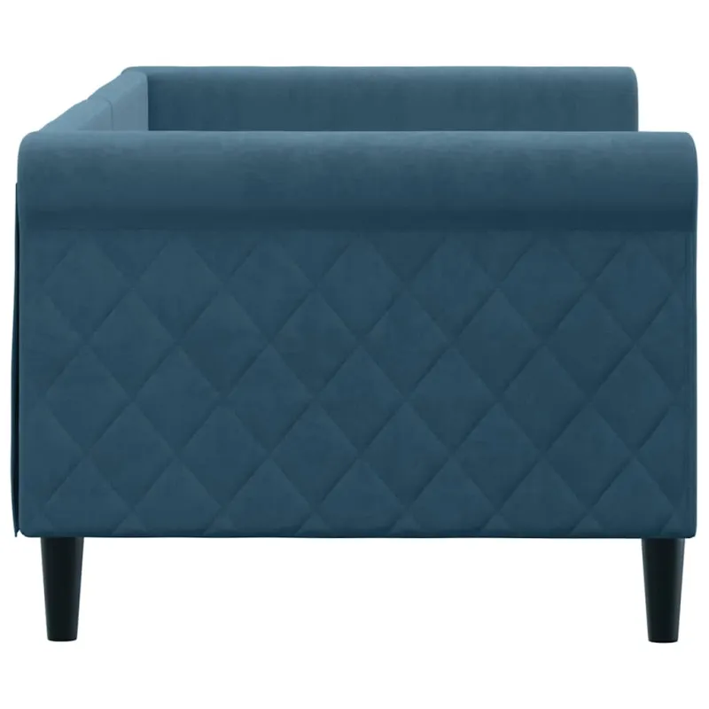 Sofa, mėlynos spalvos, 80x200cm, aksomas