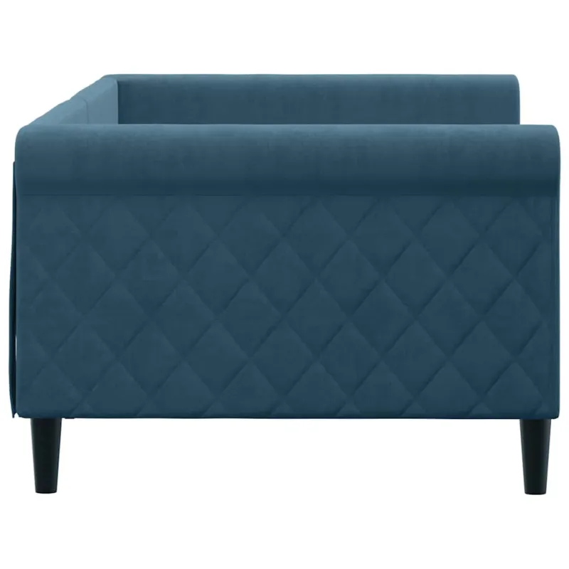 Sofa, mėlynos spalvos, 90x200cm, aksomas
