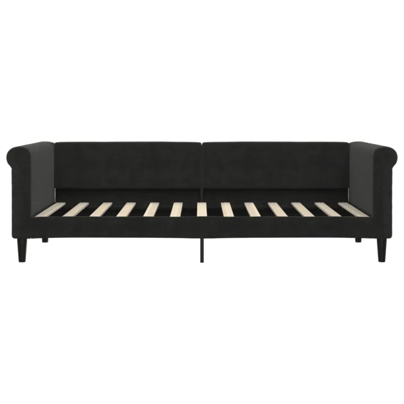 Sofa, juodos spalvos, 80x200cm, aksomas