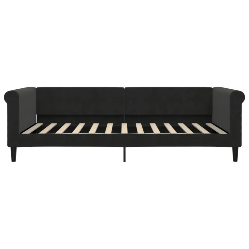 Sofa, juodos spalvos, 100x200cm, aksomas