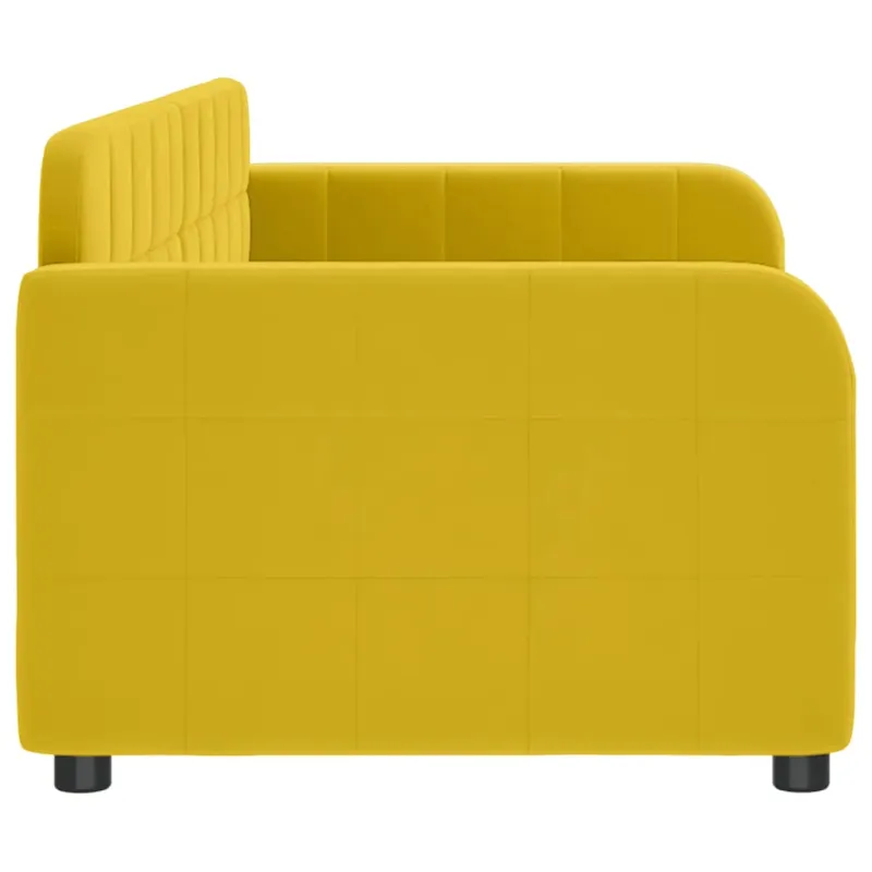 Sofa, geltonos spalvos, 80x200cm, aksomas