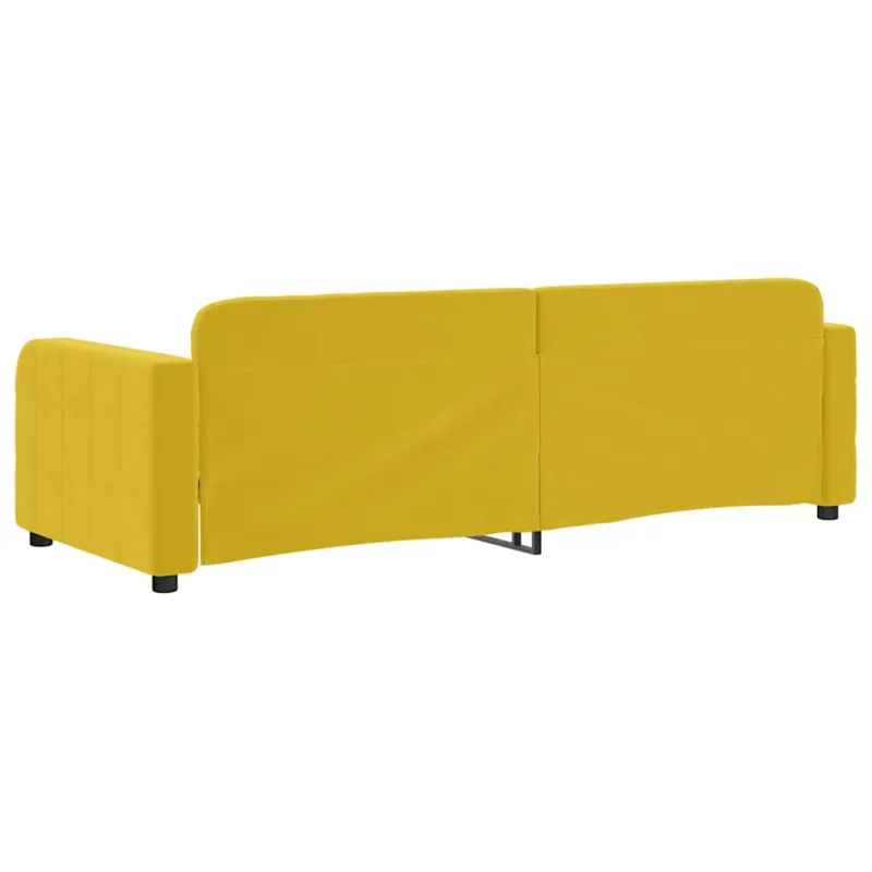 Sofa, geltonos spalvos, 80x200cm, aksomas