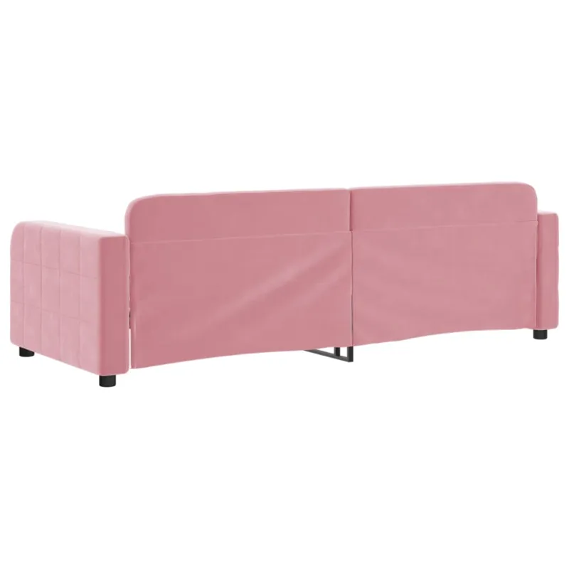 Sofa, rožinės spalvos, 80x200cm, aksomas