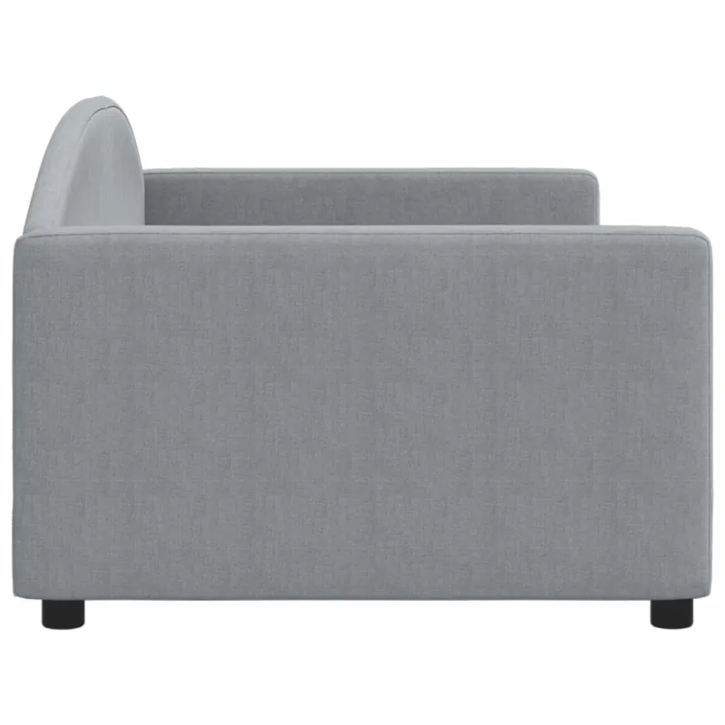 Sofa, šviesiai pilkos spalvos, 90x200cm, audinys