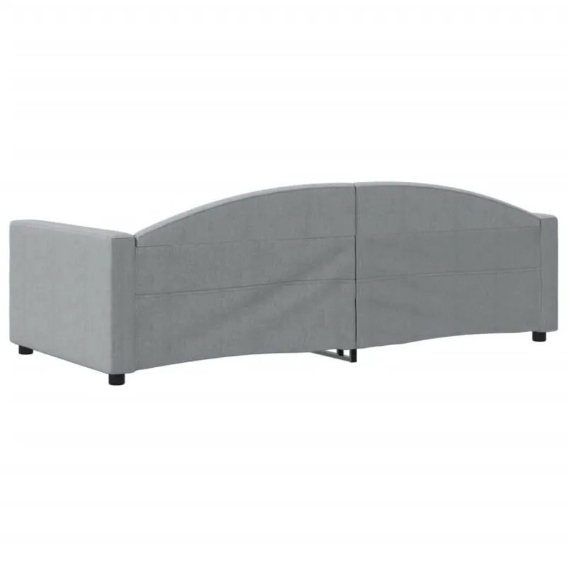 Sofa, šviesiai pilkos spalvos, 90x200cm, audinys