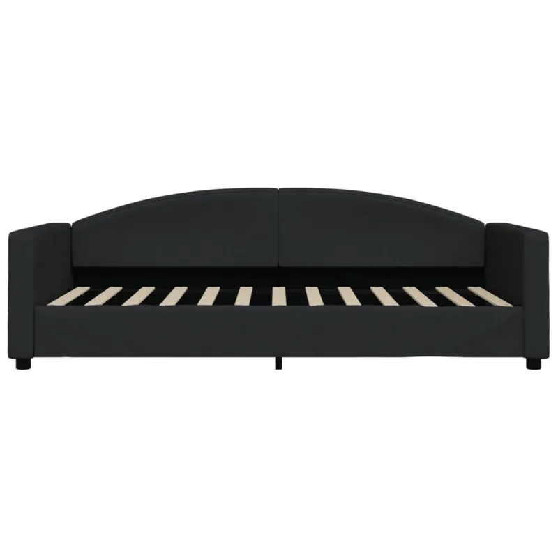 Sofa, juodos spalvos, 90x200cm, audinys