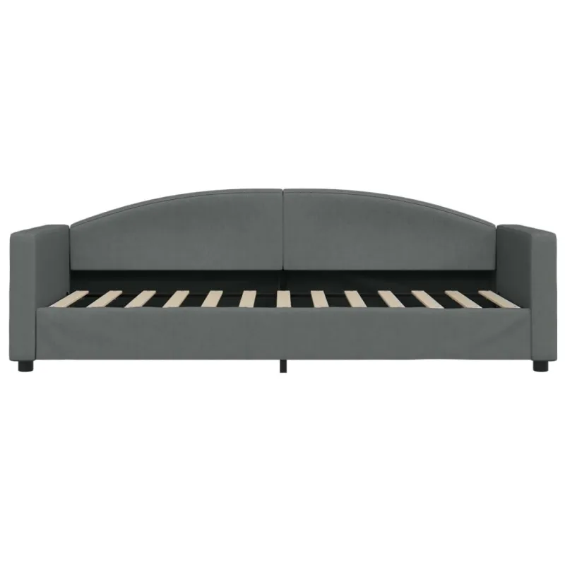 Sofa, tamsiai pilkos spalvos, 80x200cm, audinys
