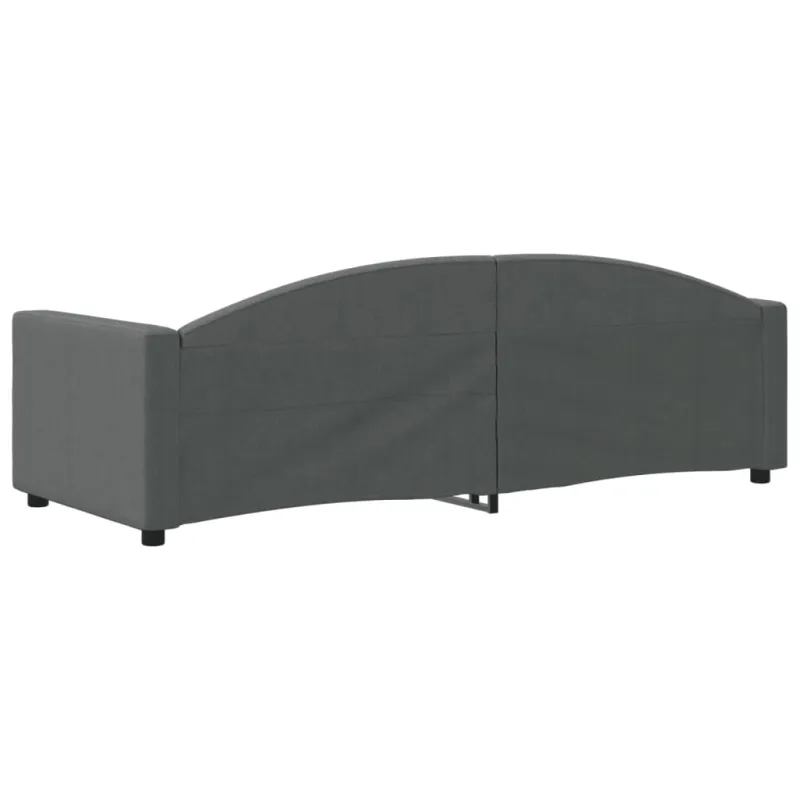 Sofa, tamsiai pilkos spalvos, 80x200cm, audinys