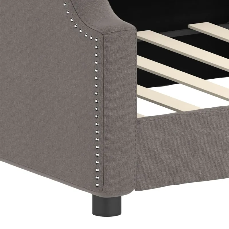 Sofa, taupe spalvos, 90x200cm, audinys