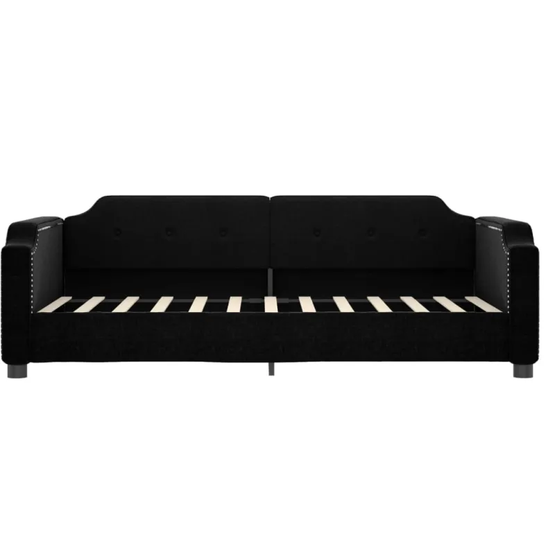 Sofa, juodos spalvos, 90x190cm, audinys