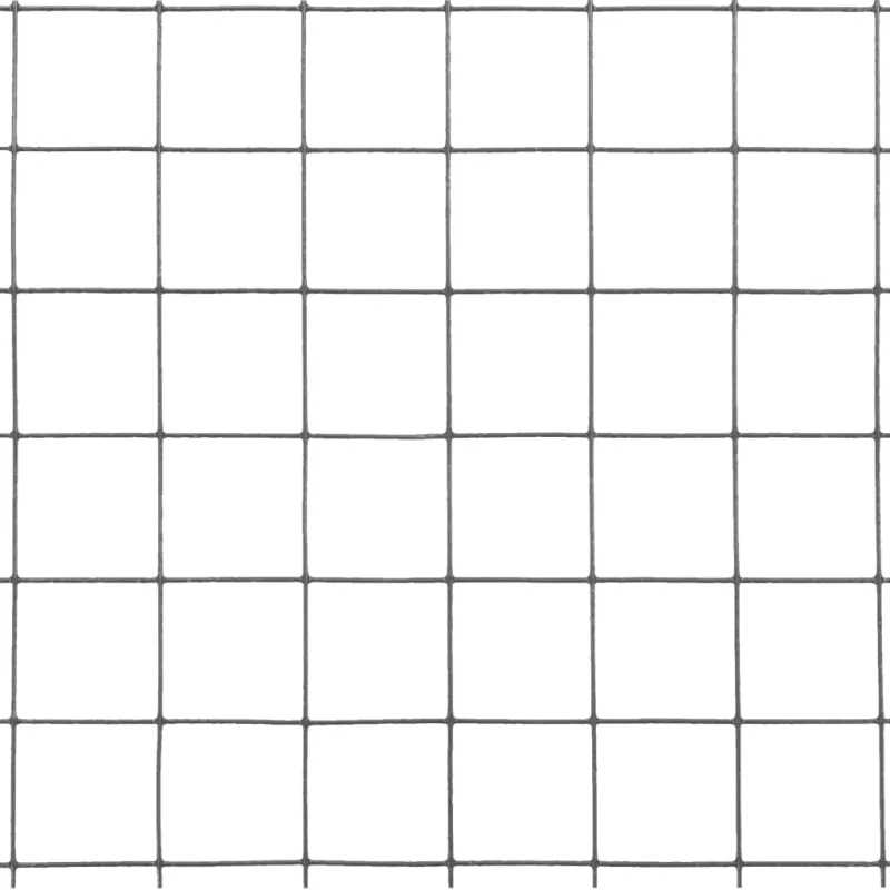 Vielos tinklas su PVC danga, pilkas, 10x1m