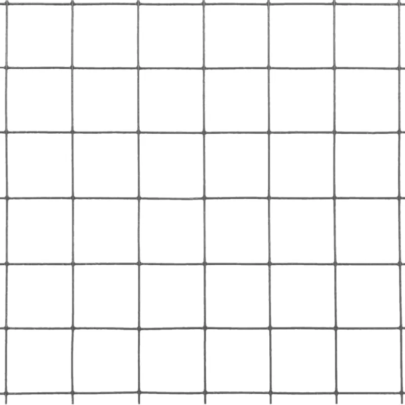 Vielos tinklas su PVC danga, pilkas, 10x1m