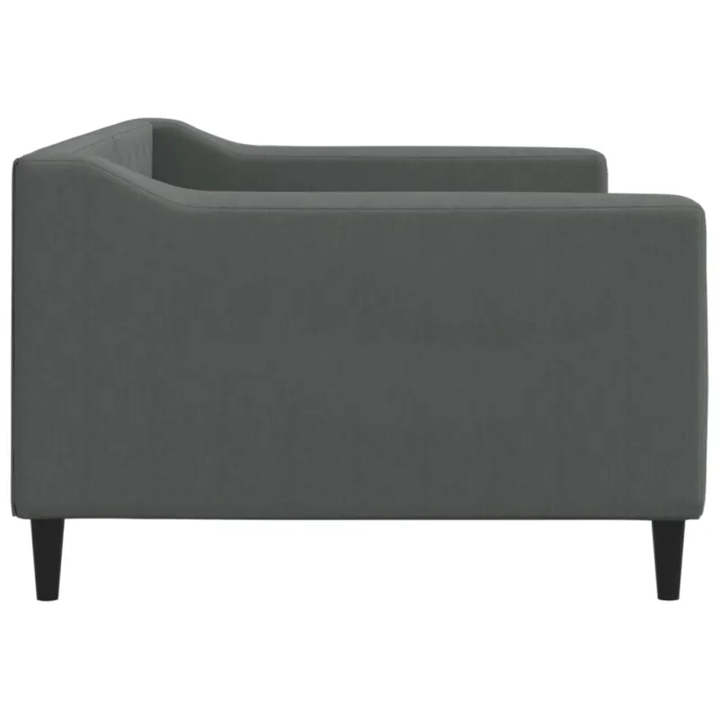 Sofa, tamsiai pilkos spalvos, 90x190cm, audinys