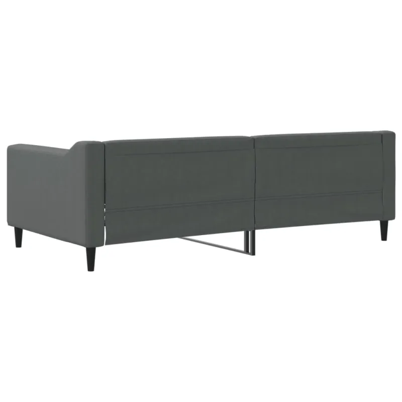 Sofa, tamsiai pilkos spalvos, 90x190cm, audinys