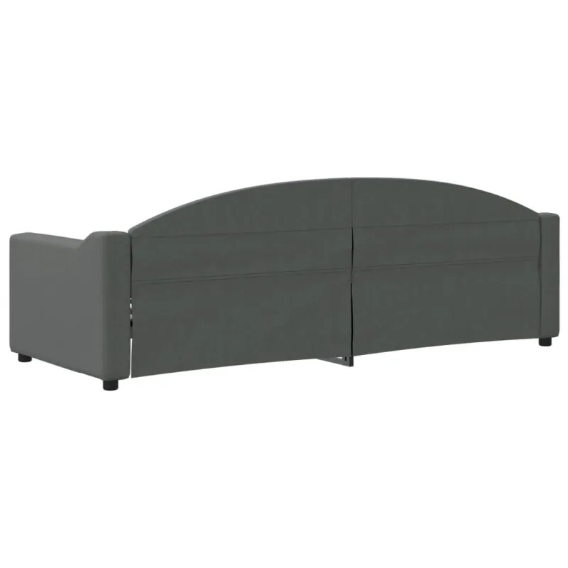 Sofa, tamsiai pilkos spalvos, 80x200cm, audinys