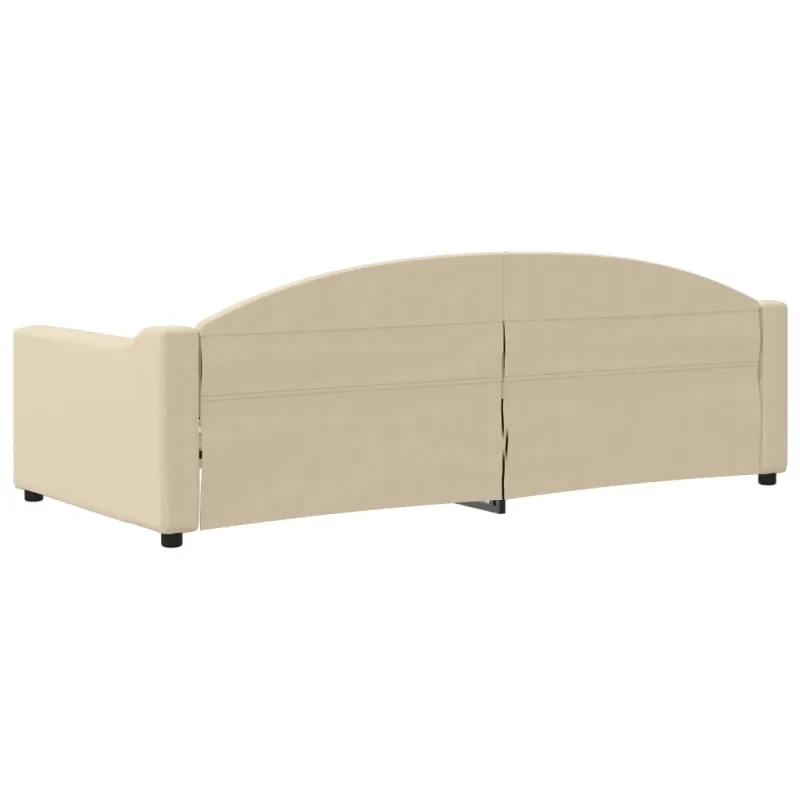 Sofa, kreminės spalvos, 90x200cm, audinys