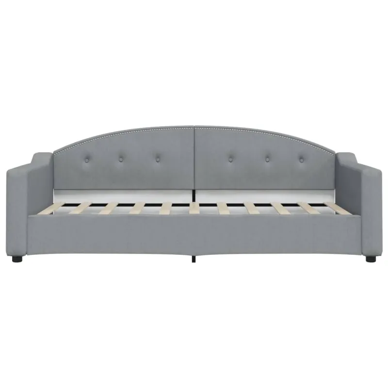 Sofa, šviesiai pilkos spalvos, 90x190cm, audinys