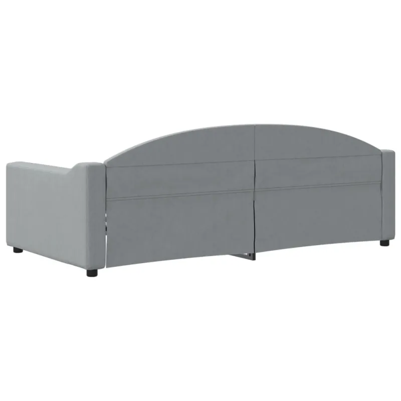 Sofa, šviesiai pilkos spalvos, 90x190cm, audinys
