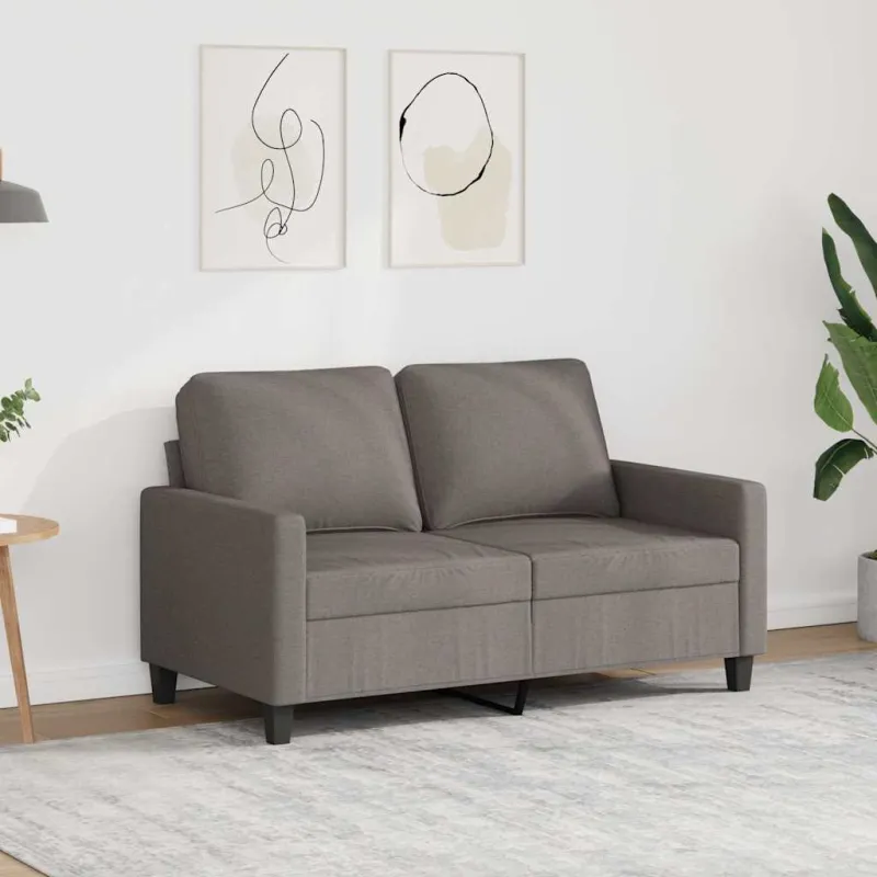 Dvivietė sofa, taupe spalvos, 120cm, audinys