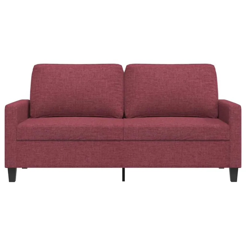 Dvivietė sofa, raudonojo vyno spalvos, 140cm, audinys
