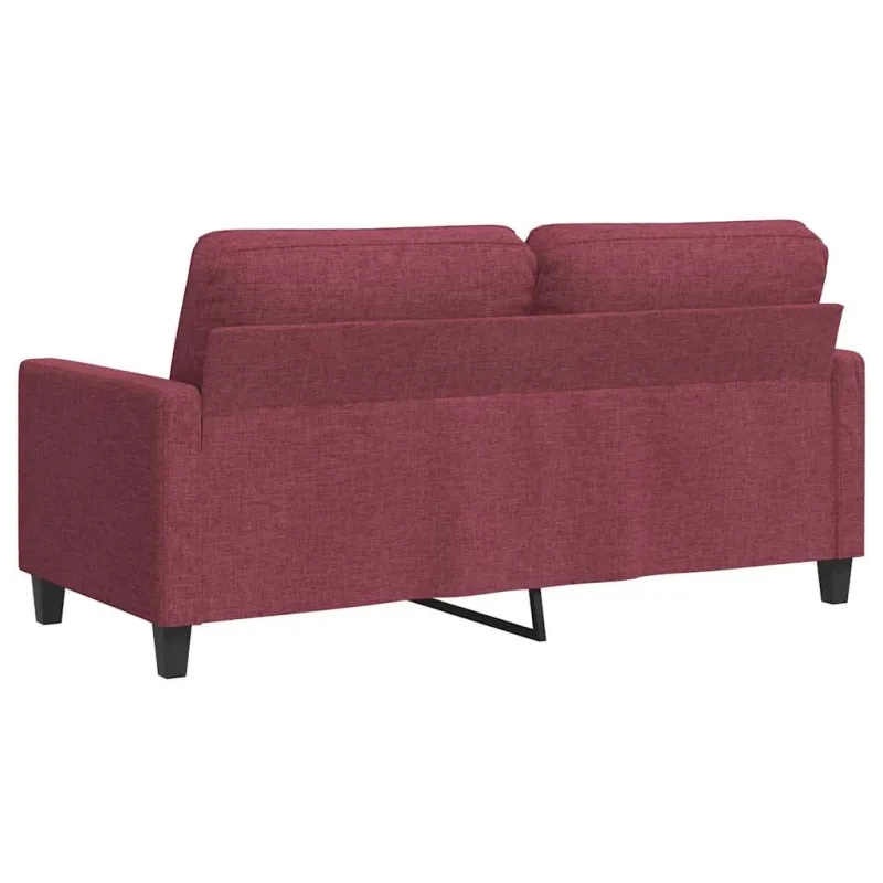 Dvivietė sofa, raudonojo vyno spalvos, 140cm, audinys
